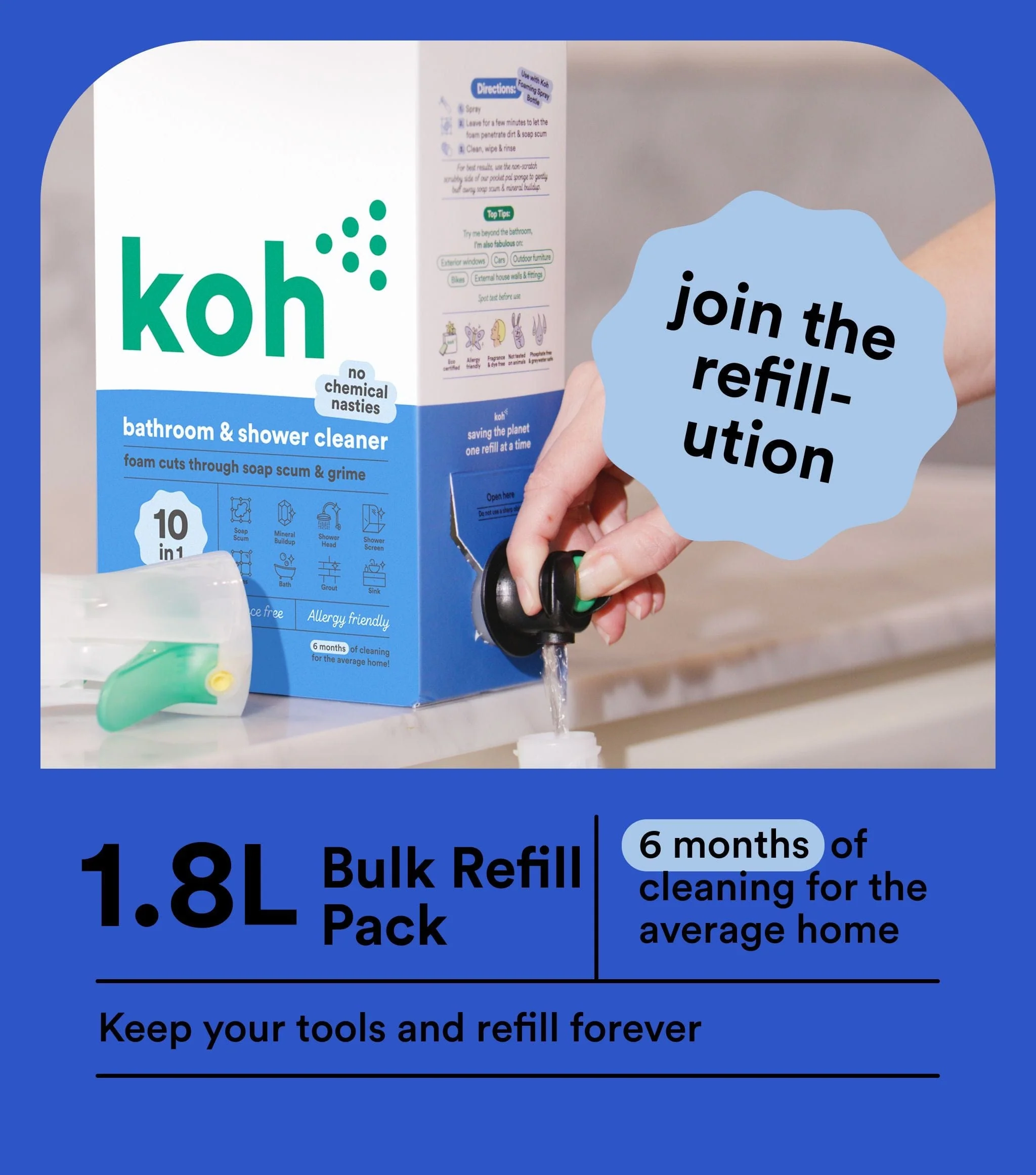 Bathroom & Shower Cleaner 1.8L - Image 3